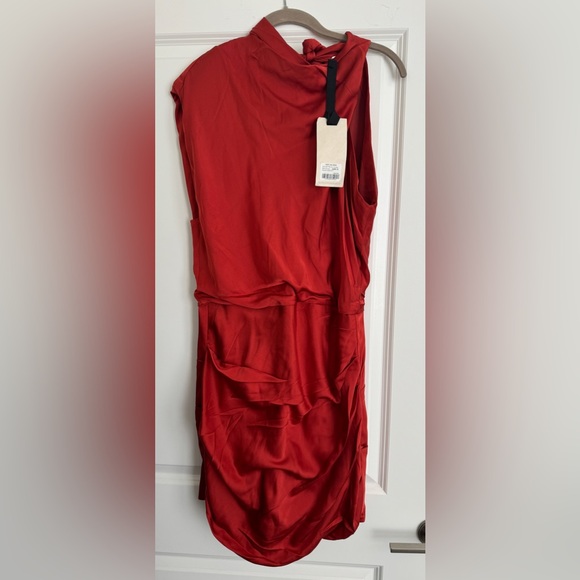 JOHANNA ORTIZ Bantu Ruched Silk Blend Mini Dress Size 10 NWT - Picture 5 of 12